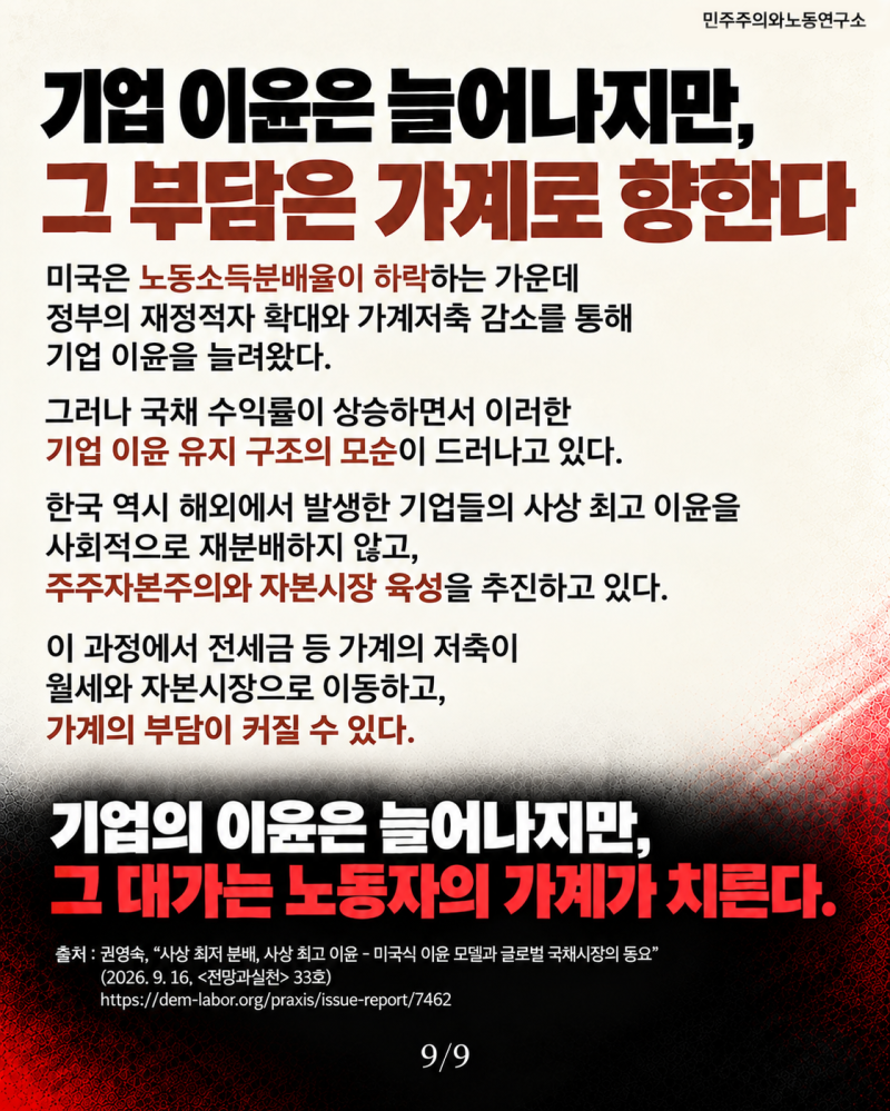 기업 이윤과 가계 부담 (1)